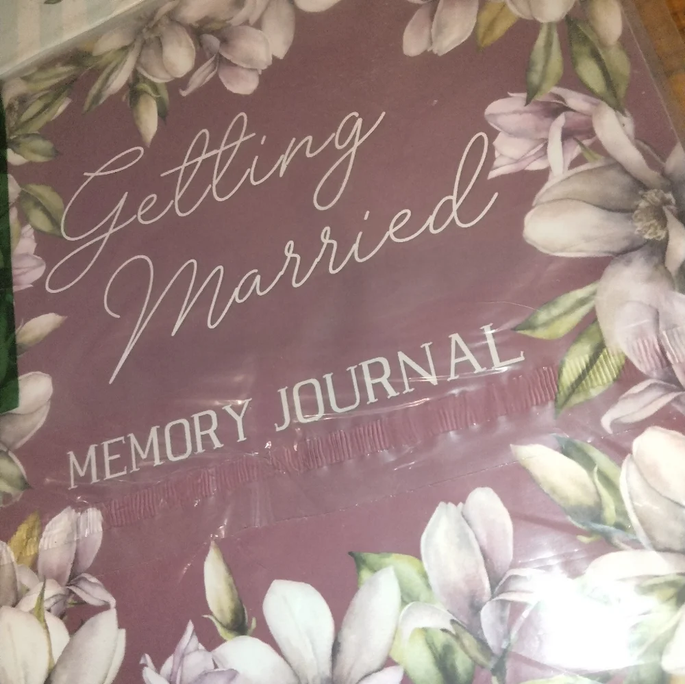 Engagement Memory Journal & Getting Married Memory Journal Bundle Floral Designs